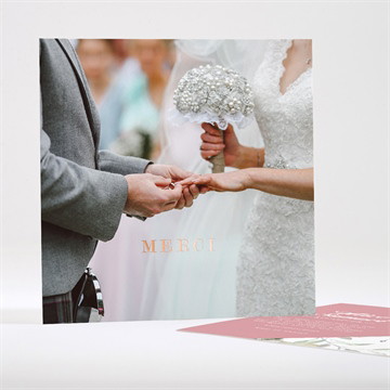 Remerciement mariage baroque