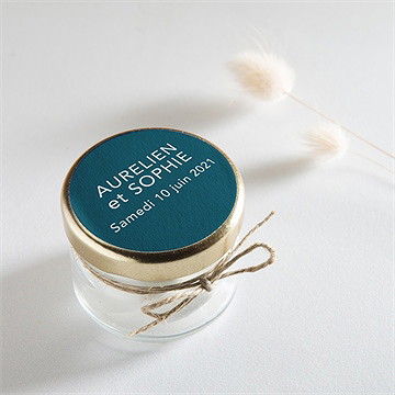 Sticker mariage bleu minimaliste - Mise en situation