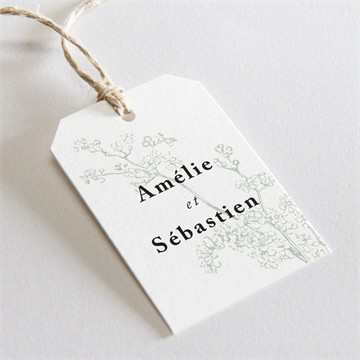 Etiquette mariage belle nature