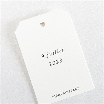 Etiquette mariage belle nature - Dos de l'étiquette