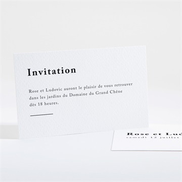 Carton d'invitation mariage mon roc