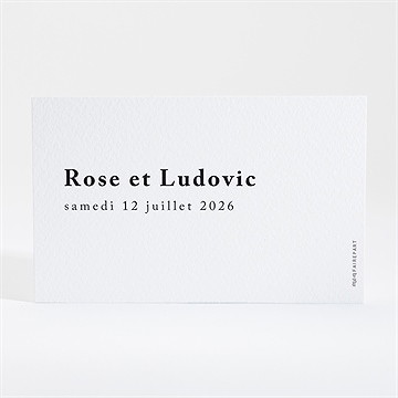 Carton réponse mariage mon roc - Dos du carton