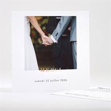 Remerciement mariage mon roc