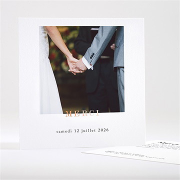 Remerciement mariage mon roc