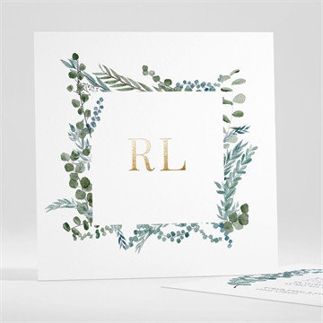 Faire-part mariage douce ambiance