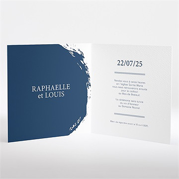 Faire-part mariage l'essentiel - Intérieur du faire-part