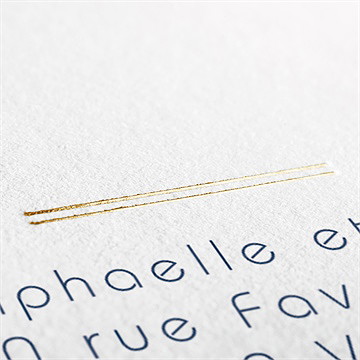 Faire-part mariage l'essentiel - Détail du faire-part