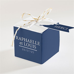 Boîte de dragées mariage l'essentiel