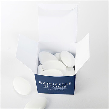 Boîte de dragées mariage l'essentiel - Intérieur de la boîte