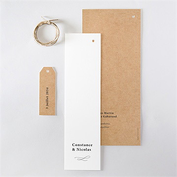 Faire-part mariage photomaton - Dos du faire-part