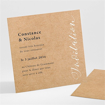 Carton d'invitation mariage photomaton