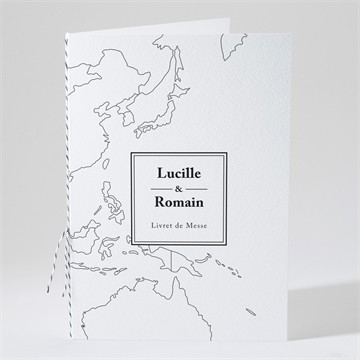 Livret de messe mariage dessin d'amour