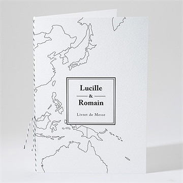 Livret de messe mariage dessin d'amour