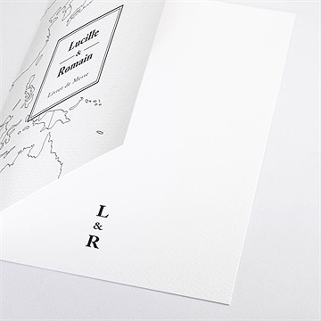 Livret de messe mariage dessin d'amour - Détail du faire-part