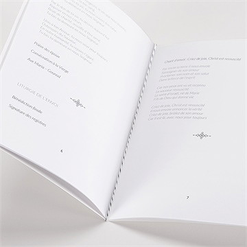 Livret de messe mariage dessin d'amour - Mise en situation