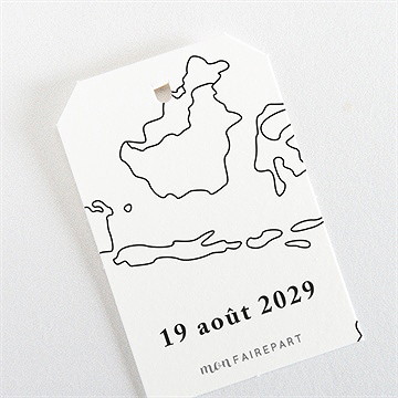 Etiquette mariage dessin d'amour - Dos de l'étiquette