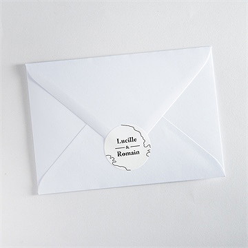 Sticker mariage dessin d'amour - Mise en situation