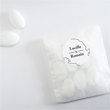 Sticker mariage dessin d'amour - Mise en situation