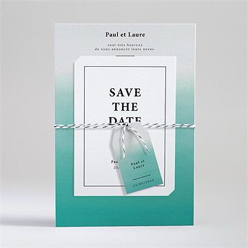 Faire-part mariage lagon