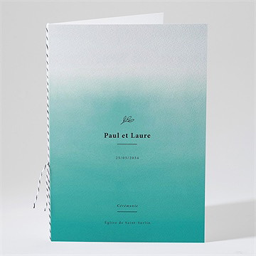 Livret de messe mariage lagon