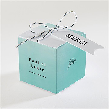 Boîte de dragées mariage lagon