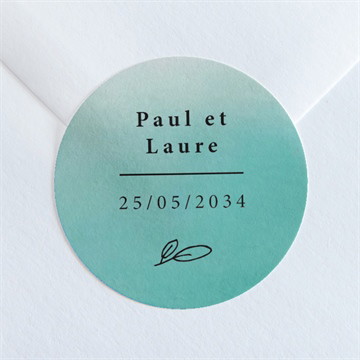 Sticker mariage lagon