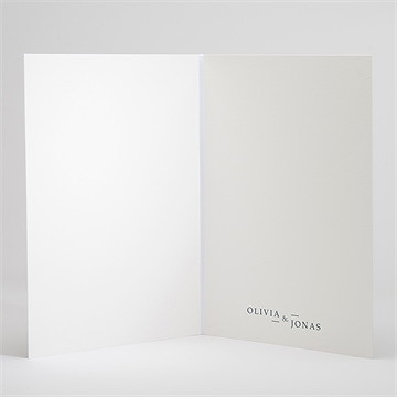 Livret de messe mariage délicatesse - Intérieur du faire-part