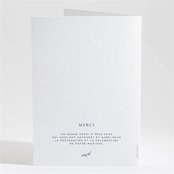 Livret de messe mariage délicatesse - Dos du livret