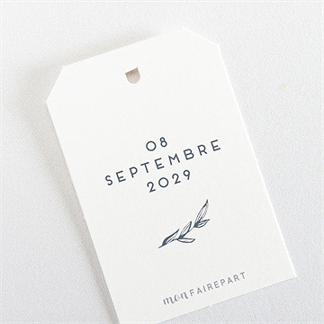 Etiquette mariage délicatesse - Dos de l'étiquette