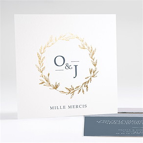 Remerciement mariage délicatesse