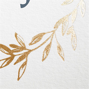 Remerciement mariage délicatesse - Marquage à chaud OR