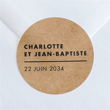 Sticker mariage so kraft