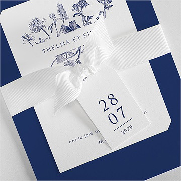 Faire-part mariage atmosphère - Détail du faire-part