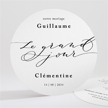 Faire-part mariage sobriété