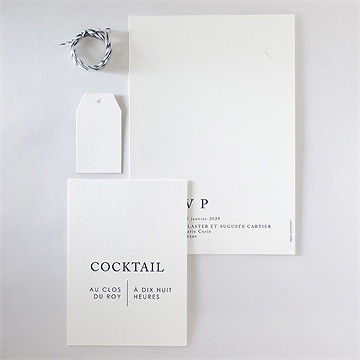 Faire-part mariage mon coeur - Vue d'ensemble verso