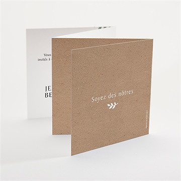 Faire-part mariage love power - Dos du faire-part