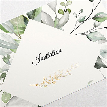 Carton d'invitation mariage explosion - Détail de la carte