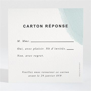 Carton réponse mariage ton pastel