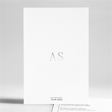 Faire-part mariage initiales