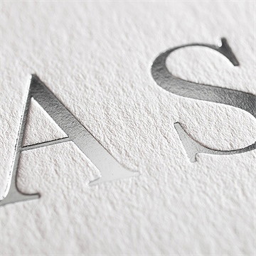 Faire-part mariage initiales - Détail du faire-part