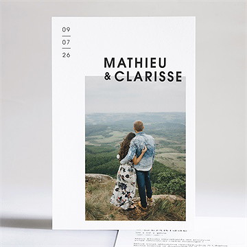 Faire-part mariage love direction