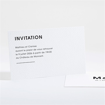 Carton d'invitation mariage love direction