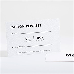 Carton réponse mariage love direction