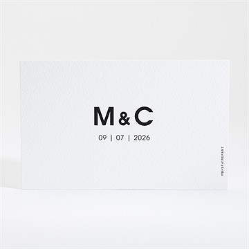 Carton réponse mariage love direction - Dos du carton