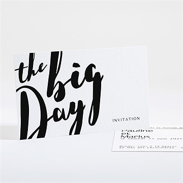 Carton d'invitation mariage the big day