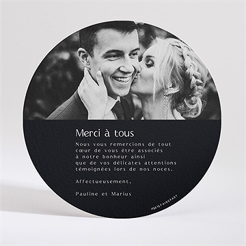 Remerciement mariage the big day - Dos de la carte