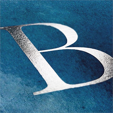 Faire-part naissance argent et aquarelle - Marquage à chaud ARGENT