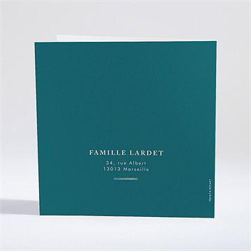 Faire-part naissance il était une fois - Dos du faire-part