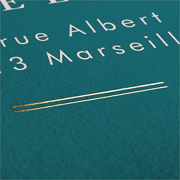 Faire-part naissance il était une fois - Détail du dos du faire-part