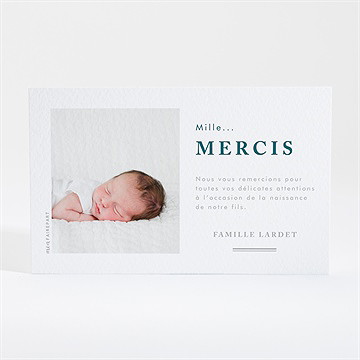 Remerciement naissance il était une fois - Dos de la carte